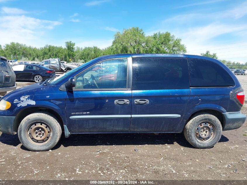 2001 Dodge Caravan Se VIN: 1B4GP25301B243089 Lot: 39469252