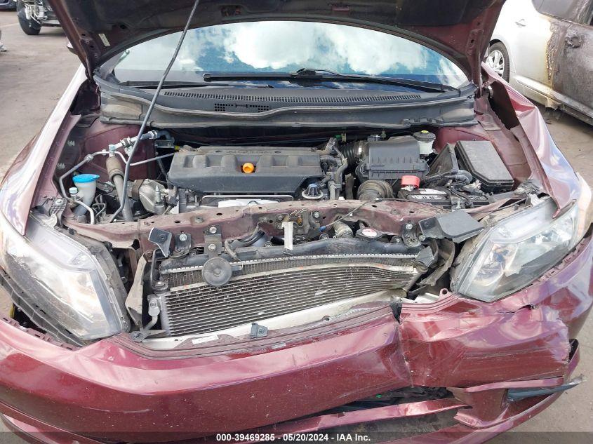 2012 Honda Civic Ex VIN: 19XFB2F84CE065796 Lot: 39469285