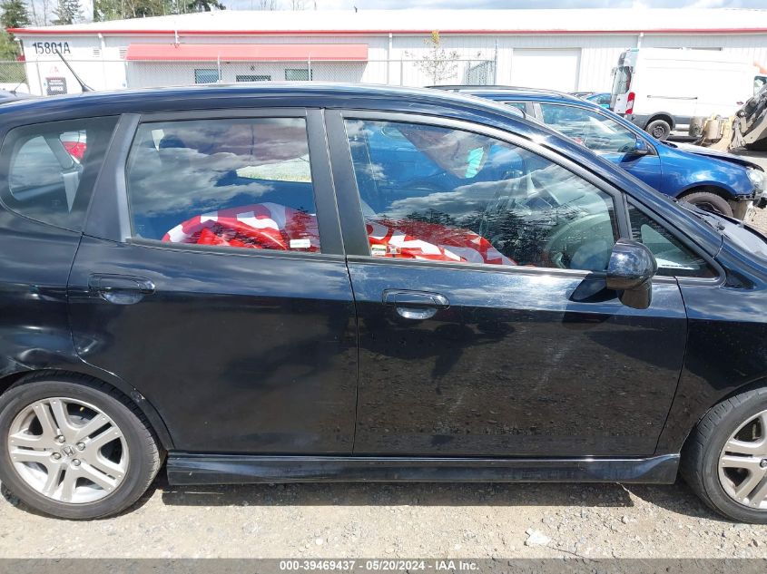 2007 Honda Fit Sport VIN: JHMGD38657S055960 Lot: 39469437