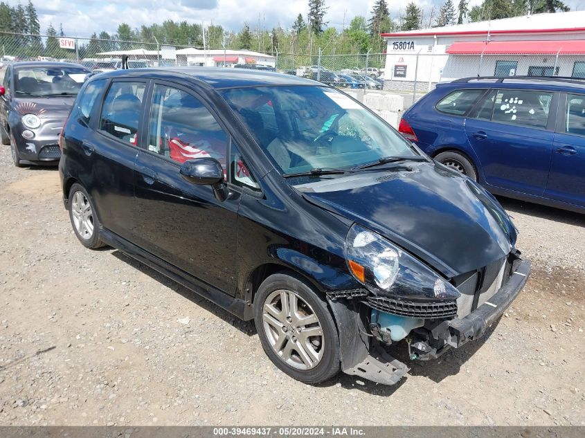 2007 Honda Fit Sport VIN: JHMGD38657S055960 Lot: 39469437