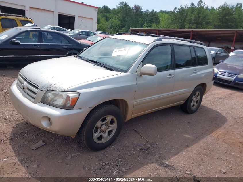 2006 Toyota Highlander VIN: JTEDD21AX60135502 Lot: 39469471