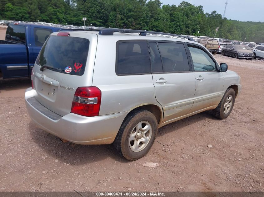 2006 Toyota Highlander VIN: JTEDD21AX60135502 Lot: 39469471