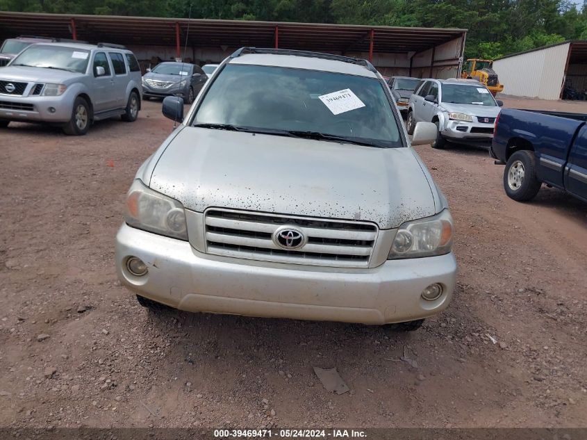 2006 Toyota Highlander VIN: JTEDD21AX60135502 Lot: 39469471