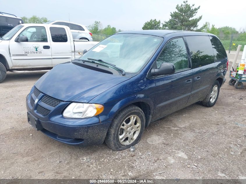 2003 Dodge Caravan Se VIN: 1D4GP25333B193359 Lot: 39469500