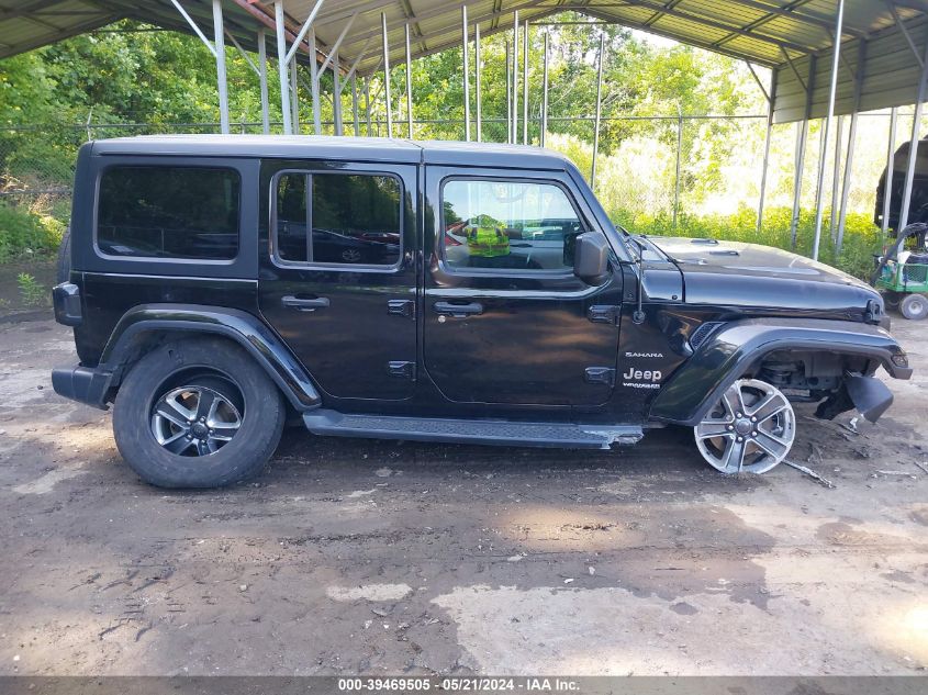 2020 Jeep Wrangler Unlimited Sahara 4X4 VIN: 1C4HJXEN4LW214147 Lot: 39469505