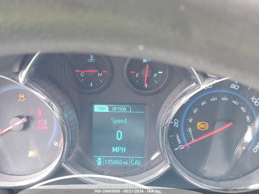 2015 Chevrolet Cruze 1Lt Manual VIN: 1G1PD5SB8F7166984 Lot: 39469508