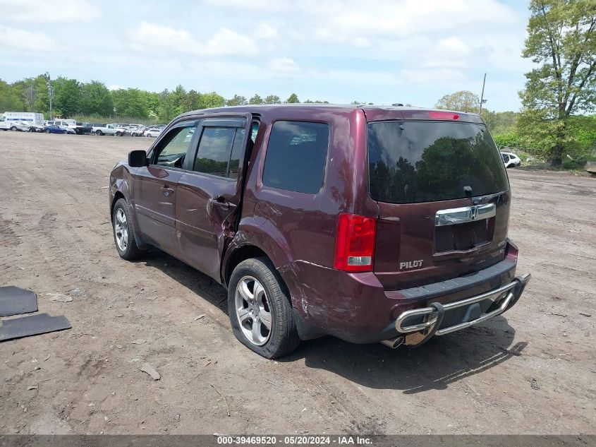 2012 Honda Pilot Ex-L VIN: 5FNYF4H5XCB029407 Lot: 39469520