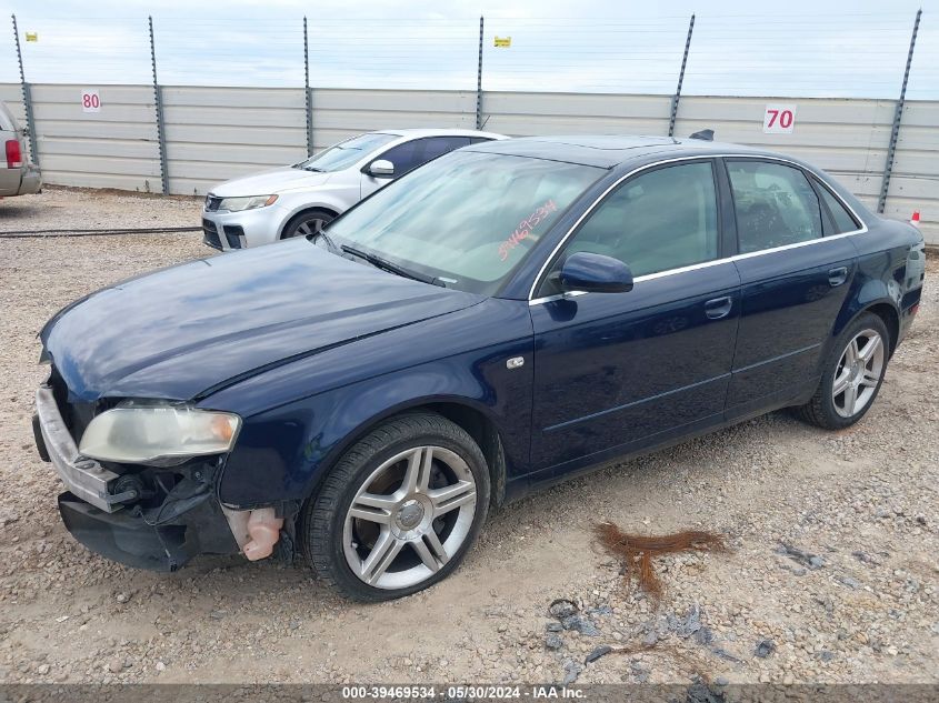 2006 Audi A4 2.0T VIN: WAUAF78E26A240761 Lot: 39469534