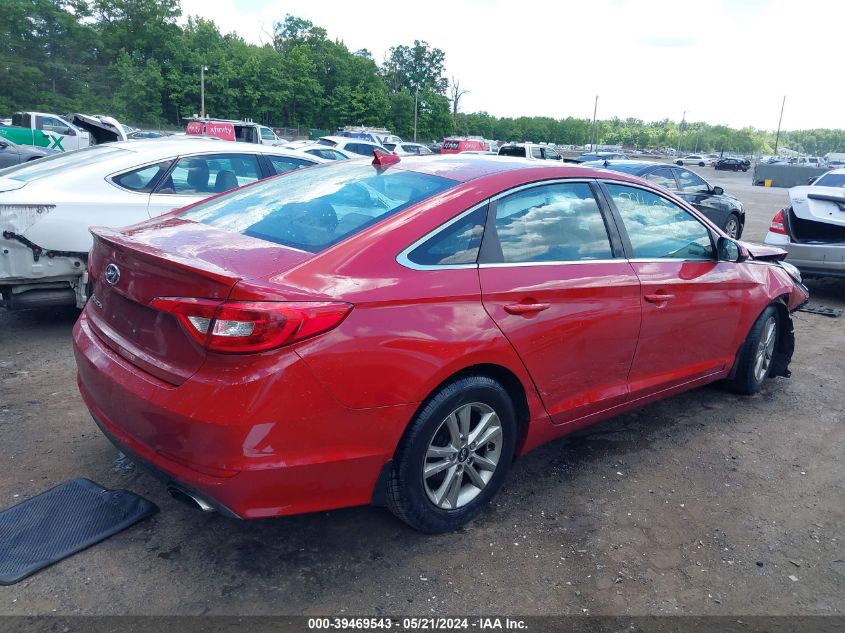 2017 Hyundai Sonata Se VIN: 5NPE24AF5HH511549 Lot: 39469543