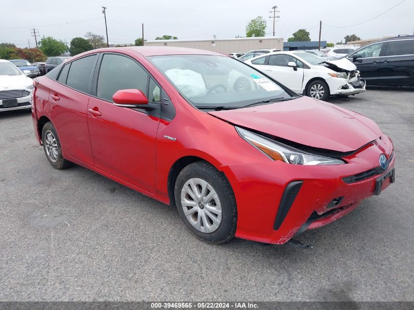 2021 Toyota Prius Le VIN: JTDKAMFU2M3134505 Lot: 39469565