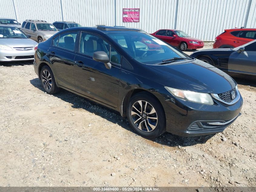 2013 Honda Civic Ex VIN: 19XFB2F84DE041483 Lot: 39469600