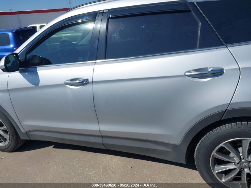 2017 Hyundai Santa Fe Se VIN: KM8SMDHF9HU224820 Lot: 39469620