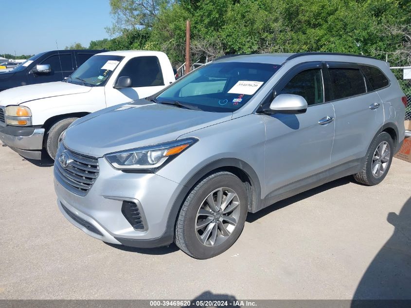 2017 Hyundai Santa Fe Se VIN: KM8SMDHF9HU224820 Lot: 39469620