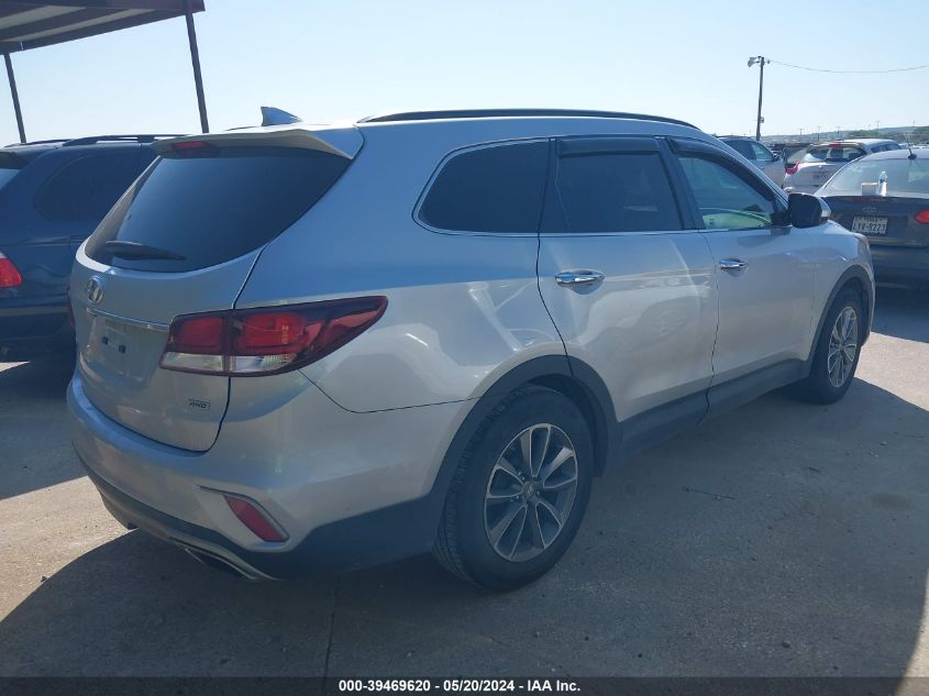 2017 Hyundai Santa Fe Se VIN: KM8SMDHF9HU224820 Lot: 39469620