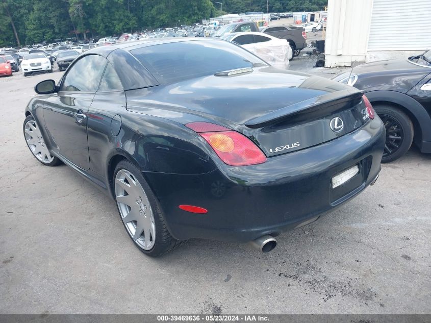 2002 Lexus Sc 430 VIN: JTHFN48Y720002262 Lot: 39469636