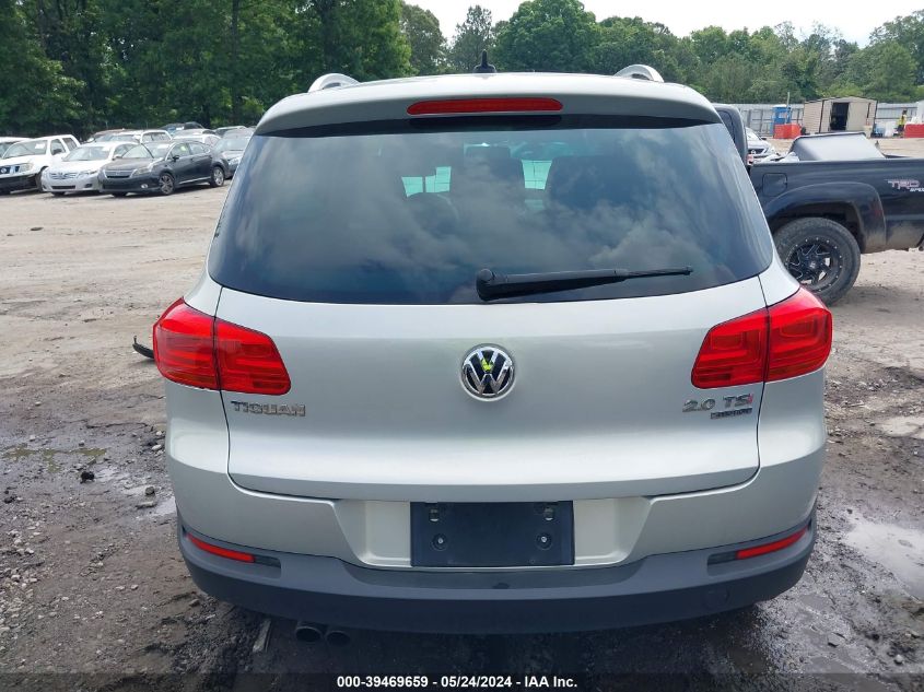 2013 Volkswagen Tiguan Se VIN: WVGBV7AX8DW545389 Lot: 39469659