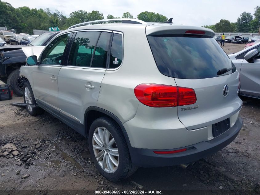 2013 Volkswagen Tiguan Se VIN: WVGBV7AX8DW545389 Lot: 39469659