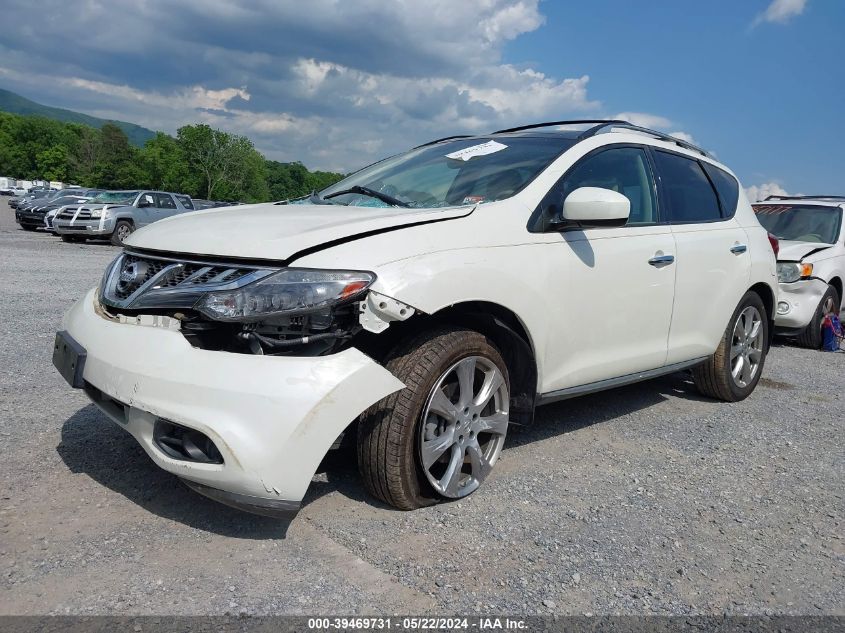 2012 Nissan Murano Le VIN: JN8AZ1MW0CW209940 Lot: 39469731