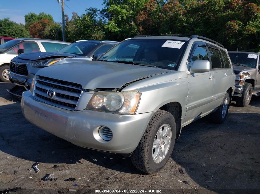 2003 Toyota Highlander V6 VIN: JTEHF21A130105974 Lot: 39469784