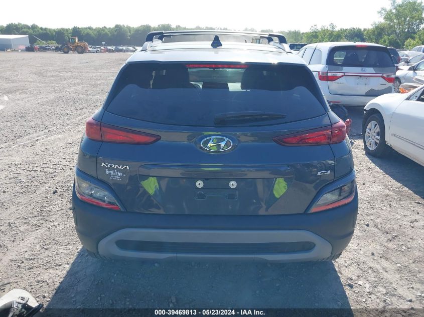 2022 Hyundai Kona Sel VIN: KM8K6CAB3NU857210 Lot: 39469813