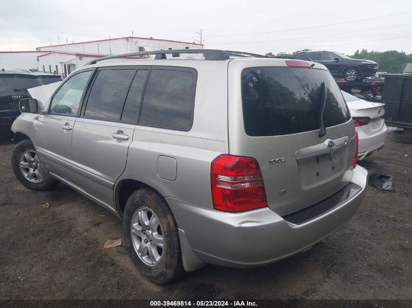 2003 Toyota Highlander V6 VIN: JTEGF21A230106370 Lot: 39469814