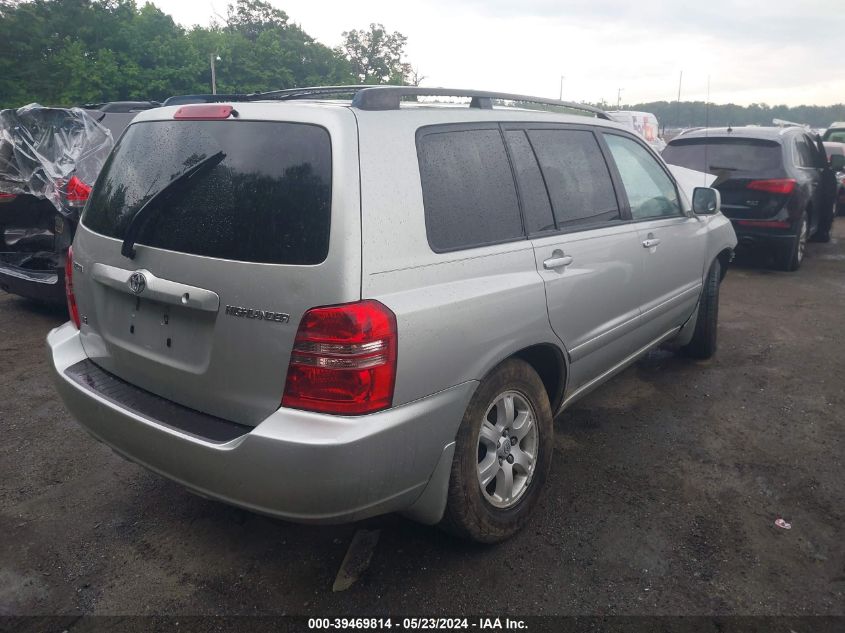 2003 Toyota Highlander V6 VIN: JTEGF21A230106370 Lot: 39469814