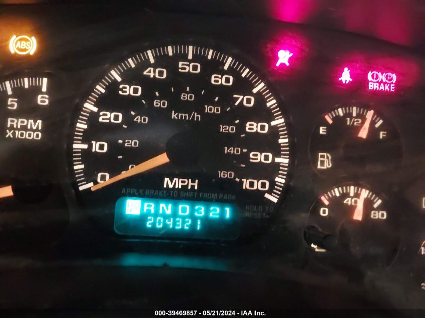 2001 Chevrolet Silverado 1500 Ls VIN: 1GCEK19V01Z213208 Lot: 39469857