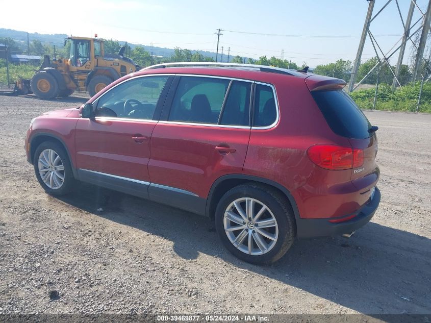 2013 Volkswagen Tiguan Se VIN: WVGAV3AX8DW088541 Lot: 39469877