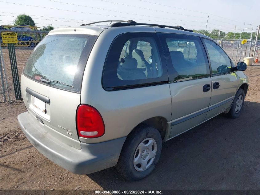 2000 Dodge Caravan VIN: 2B4GP25R3YR599424 Lot: 39469888