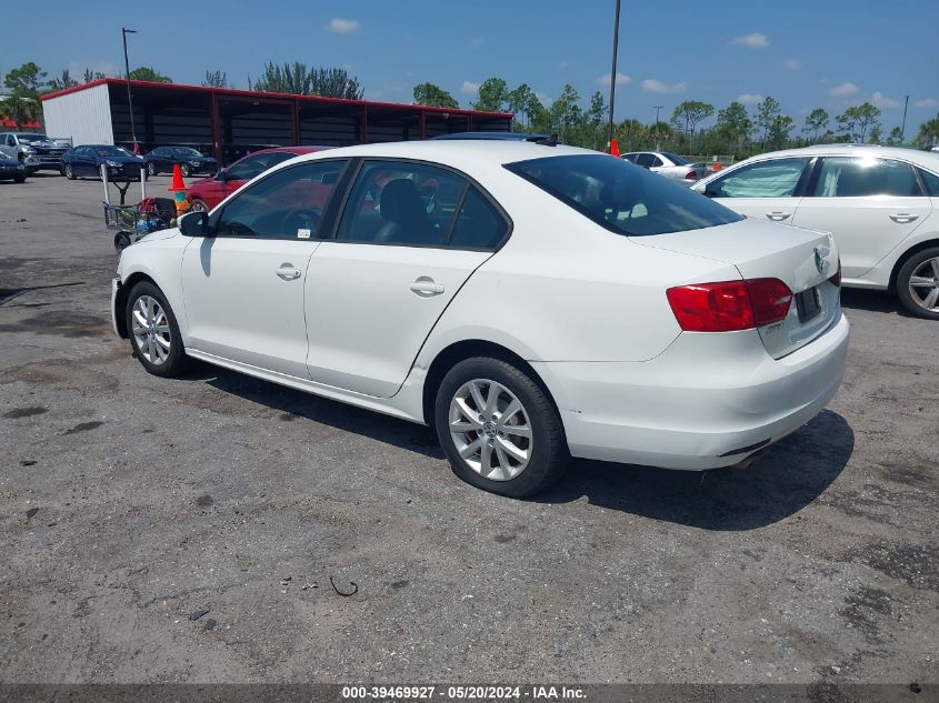 2011 Volkswagen Jetta 2.5L Se VIN: 3VWDX7AJ8BM316630 Lot: 39469927