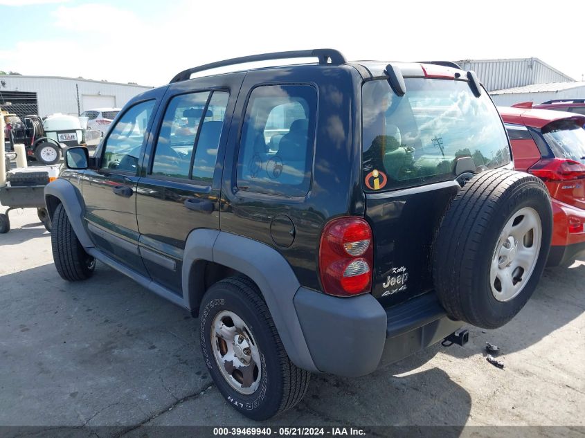 2007 Jeep Liberty Sport VIN: 1J4GL48K07W701108 Lot: 39469940