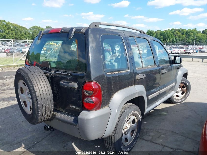 2007 Jeep Liberty Sport VIN: 1J4GL48K07W701108 Lot: 39469940