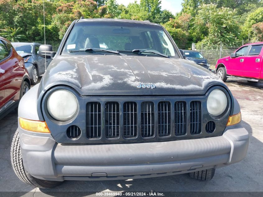 2007 Jeep Liberty Sport VIN: 1J4GL48K07W701108 Lot: 39469940