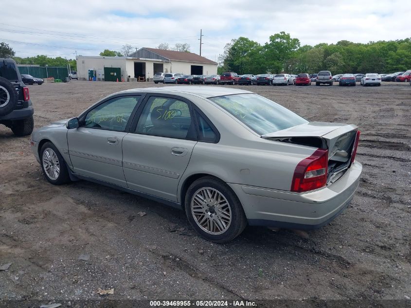 2003 Volvo S80 2.9 VIN: YV1TS92D231311904 Lot: 39469955