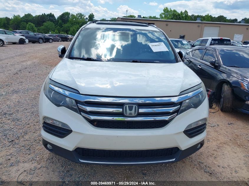 2016 Honda Pilot Elite VIN: 5FNYF6H04GB055460 Lot: 39469971