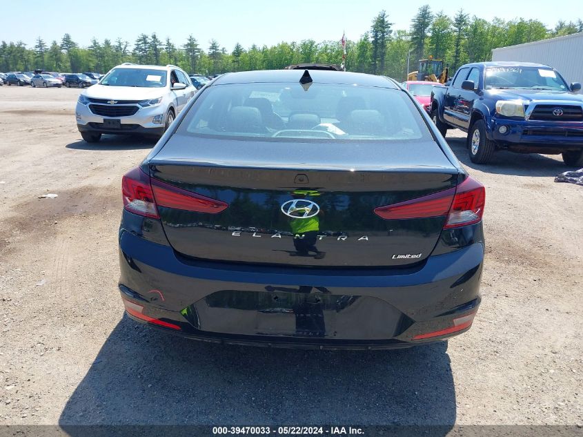 2020 Hyundai Elantra Limited VIN: 5NPD84LF7LH516283 Lot: 39470033