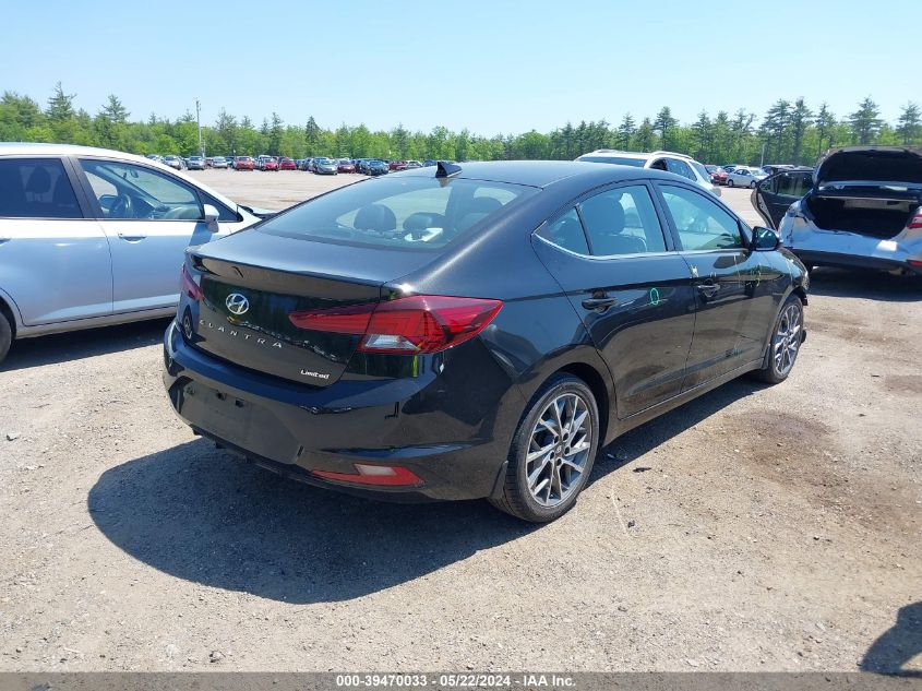 2020 Hyundai Elantra Limited VIN: 5NPD84LF7LH516283 Lot: 39470033