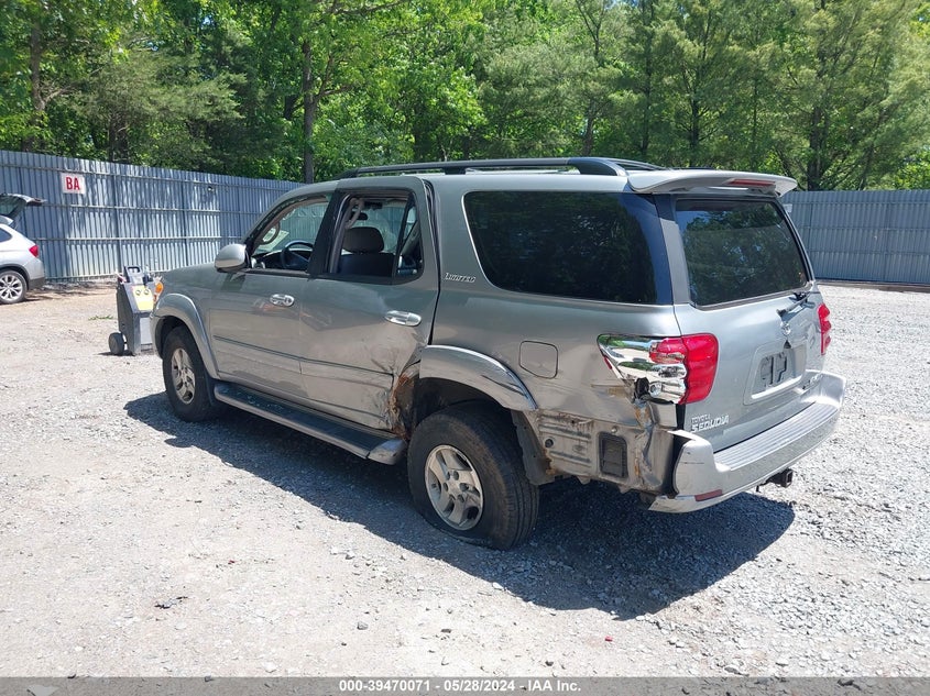 2002 Toyota Sequoia Limited V8 VIN: 5TDBT48A12S136819 Lot: 39470071