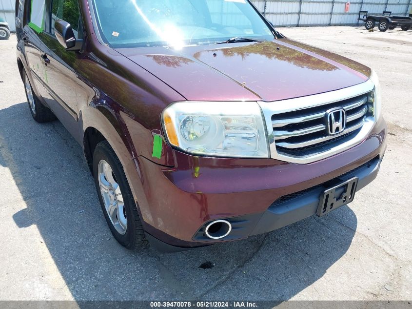 2013 Honda Pilot Ex-L VIN: 5FNYF4H7XDB039244 Lot: 39470078