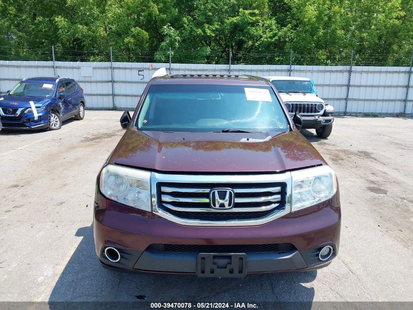 2013 Honda Pilot Ex-L VIN: 5FNYF4H7XDB039244 Lot: 39470078