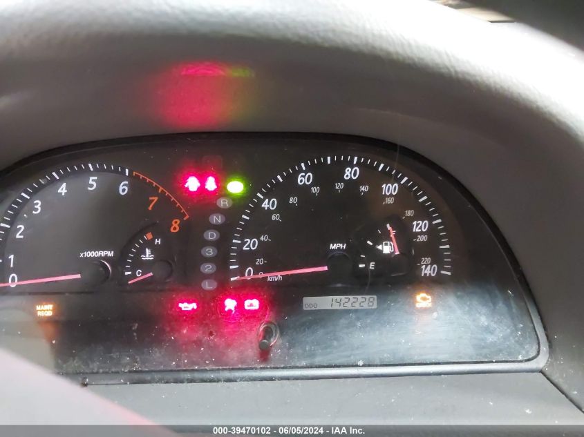 2004 Toyota Camry Le V6 VIN: 4T1BF32K74U589291 Lot: 39470102