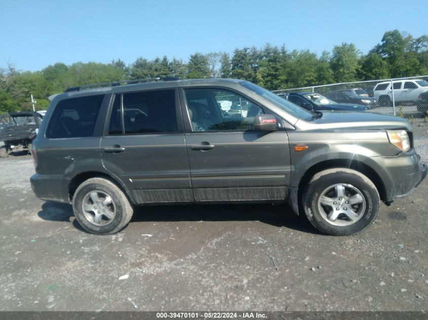 2008 Honda Pilot Ex-L VIN: 5FNYF18638B037332 Lot: 39470101