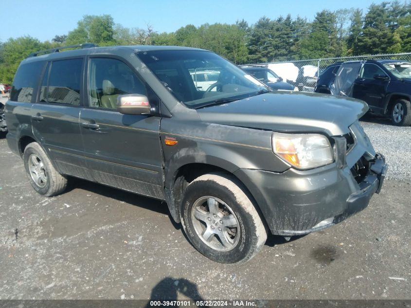 2008 Honda Pilot Ex-L VIN: 5FNYF18638B037332 Lot: 39470101