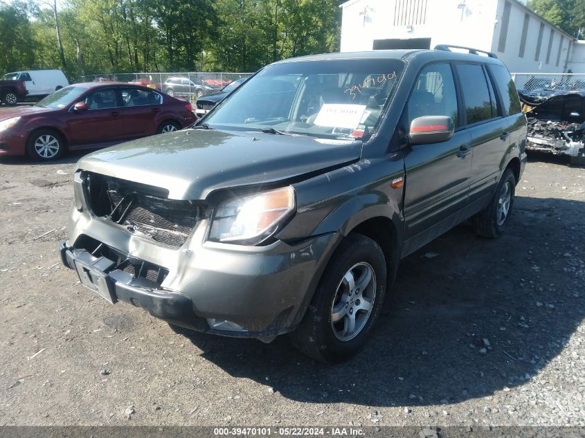 2008 Honda Pilot Ex-L VIN: 5FNYF18638B037332 Lot: 39470101