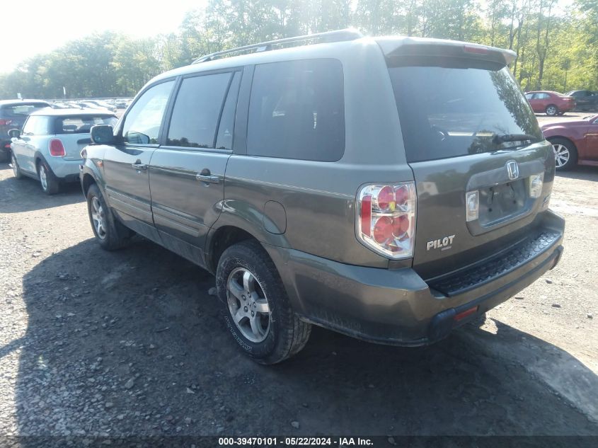 2008 Honda Pilot Ex-L VIN: 5FNYF18638B037332 Lot: 39470101