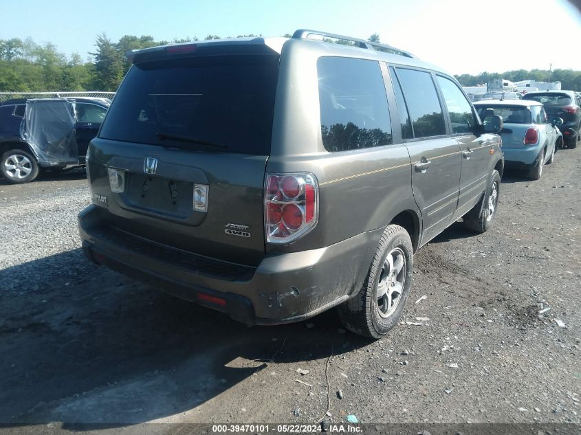 2008 Honda Pilot Ex-L VIN: 5FNYF18638B037332 Lot: 39470101