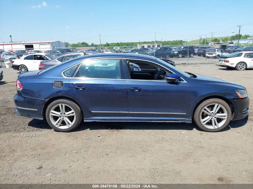 2015 Volkswagen Passat 3.6L V6 Sel Premium VIN: 1VWCM7A3XFC020781 Lot: 39470106