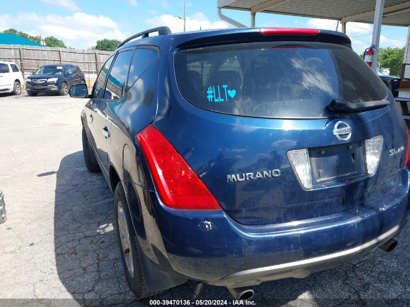 2003 Nissan Murano Sl VIN: JN8AZ08W43W203028 Lot: 39470136