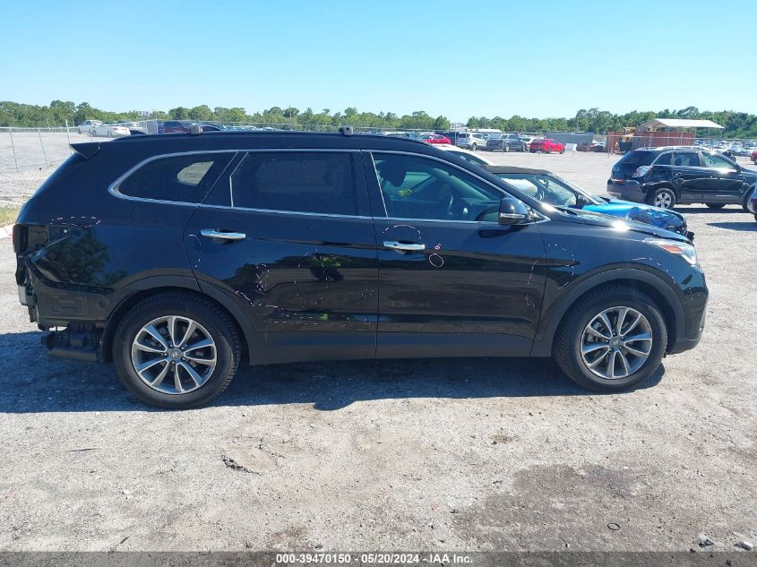 2017 Hyundai Santa Fe Se VIN: KM8SN4HF3HU237382 Lot: 39470150