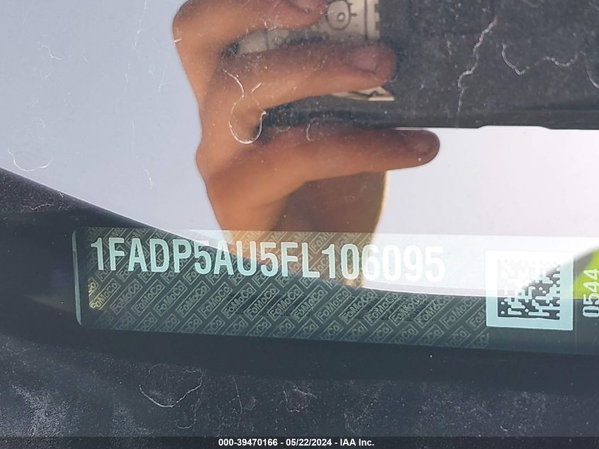 2015 Ford C-Max Hybrid Se VIN: 1FADP5AU5FL106095 Lot: 39470166